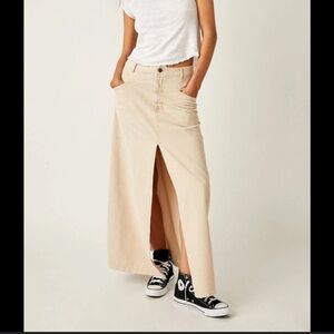 Free People Corduroy Maxi Skirt